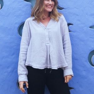 Free People Raw Hem Dreamy Popover